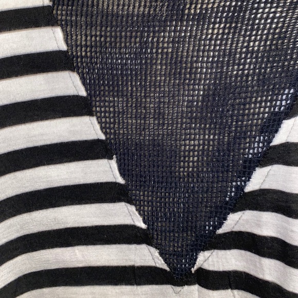 LF Black & White Mesh Tank - Picture 3 of 3